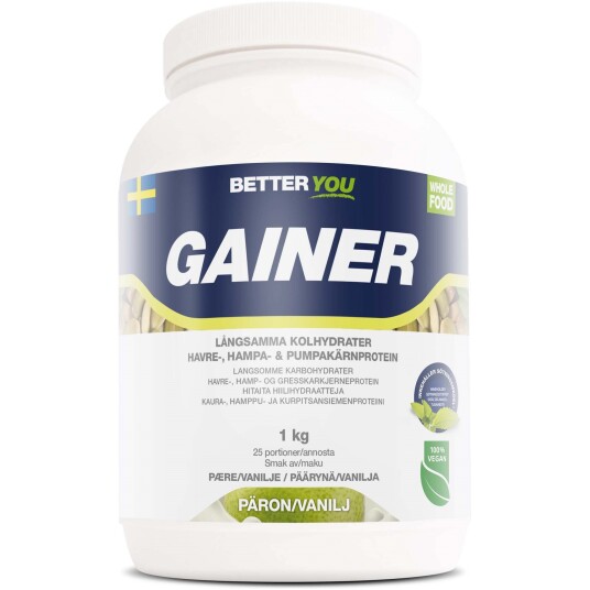 Better You Whole Food Gainer Päron/Vanilj 1000 g Better You Whole Food Gainer Päron/Vanilj 1000 g