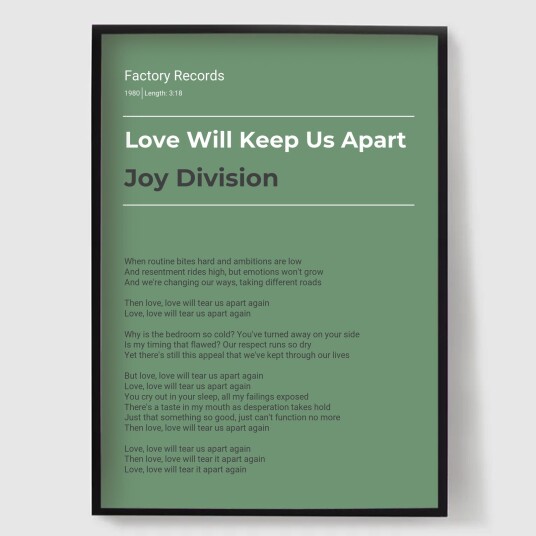 Namly Design Personalisert Plakat Sangtekster Trykk POSTERVJ1VOJ Namly Design Personalisert Plakat Sangtekster Trykk POSTERVJ1VOJ