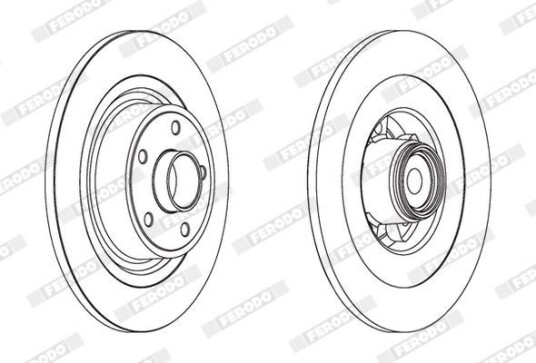 Bremseskive FERODO DDF1654C-1 Bremseskive FERODO DDF1654C-1