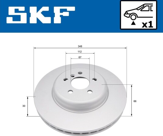 SKF VKBD 81372 V1 Bremseskive