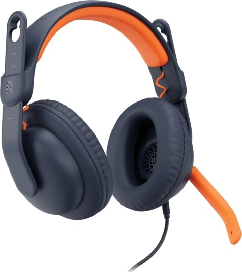 Logitech Zone Learn Wired Over-Ear Headset for Learners USB-C - headphones with mic - replacement