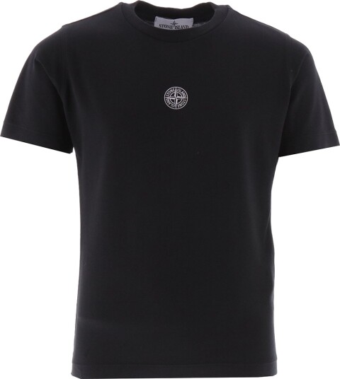 Stone Island T skjorte Svart m. Hvit Stone Island 10 år 140 T skjorte