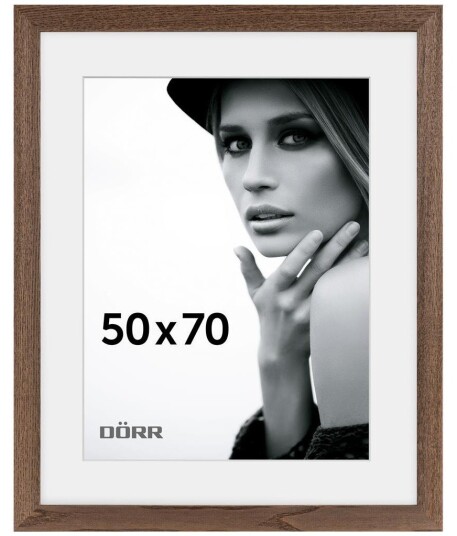 DÃRR Eik Billedramme i EgetrÃ¦ Flat 50x70cm MÃ¸rkebrun