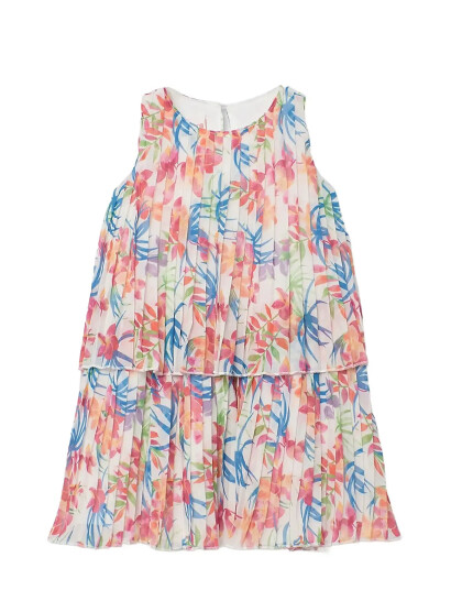 Boboli Chiffon Dress Printed For Girl   Multi/patterned   128
