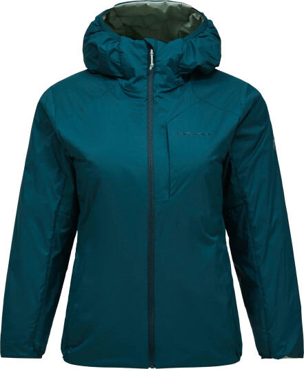 Peak Performance Freelight Reversible Insulated Hood Jacket Women Grønn M