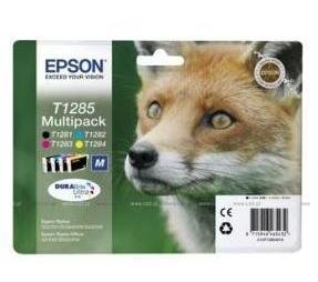 Epson T1285 combo pack 4 stk blekkpatron - C13T12854012 Original - BK/C/M/Y 16,4 ml Epson T1285 combo pack 4 stk blekkpatron - C13T12854012 Original - BK/C/M/Y 16,4 ml