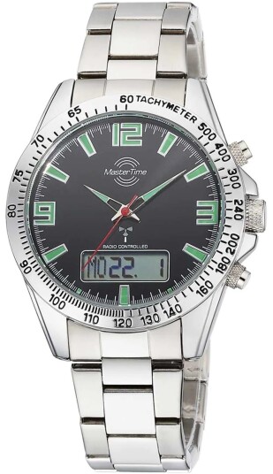 Master Time Herreklokke MTGA 10874 22M Classic Sort/Stål Ø42 mm