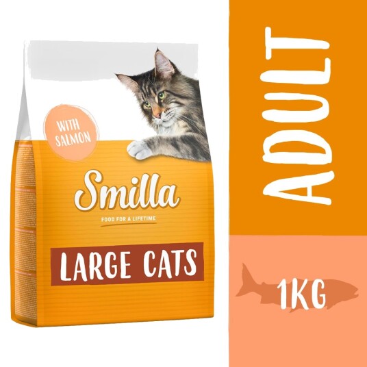 Smilla Tørrfôr Adult Large Cats Med Laks 1 kg