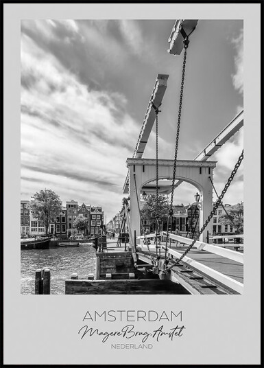 In focus: AMSTERDAM Magere Brug Plakat Plakat / 40x50cm