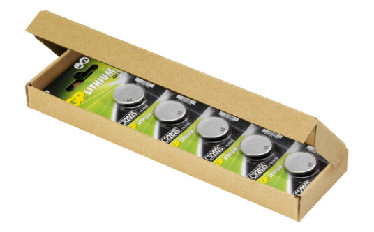 GP CR2025 Lithium Knappcellebatterier 10-pakk Sølv