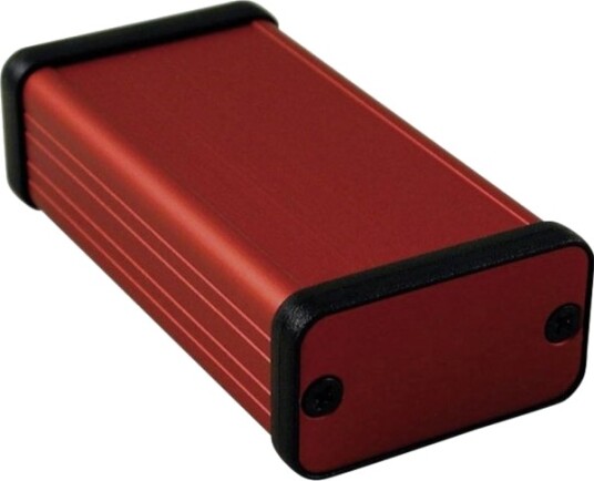Hammond Electronics 1455D801rd Profilkapsling 80 X 45 X 25 Aluminium Rød 1 Stk