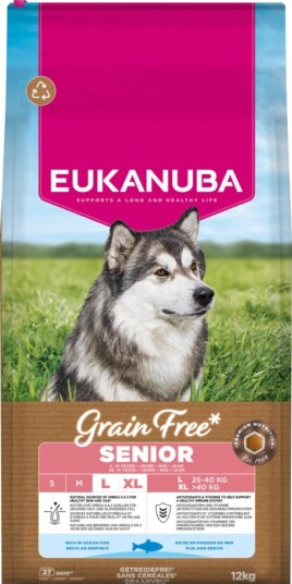 Eukanuba Tørrfôr Senior Grain Free Large & Giant Med Havfisk 2 X 12 kg Eukanuba Tørrfôr Senior Grain Free Large & Giant Med Havfisk 2 X 12 kg