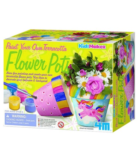 4M KIDZMAKER / PAINT YOUR OWN TERRACOTTA FLOWER POT 4M KIDZMAKER / PAINT YOUR OWN TERRACOTTA FLOWER POT