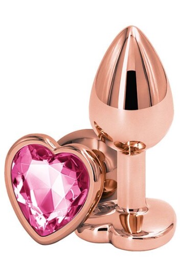 Rose Gold Pink Heart Small