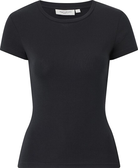 Gina Tricot T skjorte Perfect Tight Tee Svart