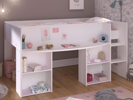 Parisot Group Juniorseng med Oppbevaring Pirouette 90×200 Hvit Parisot Group Juniorseng med Oppbevaring Pirouette 90×200 Hvit
