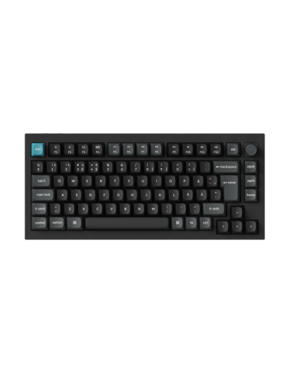 Keychron Q1 Ultra Gamingtastatur 75% Trådløs POM Red-brytere Sort