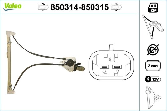 Vindusheis VALEO 850314