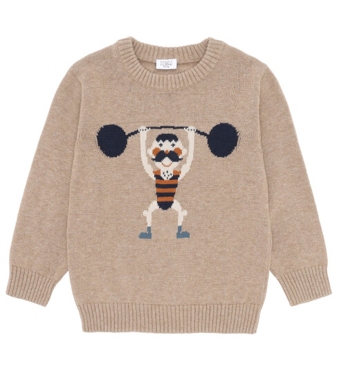 Hust & Claire Biscuit Pelle Strikk Strong Man 98