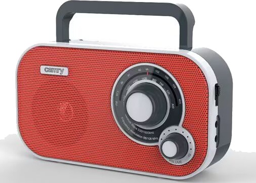 Camry CR 1140 Rød Bærbar Analogradio med AM/FM