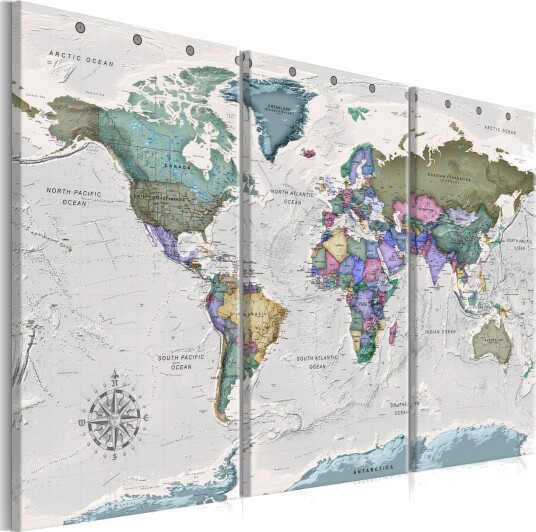 Bilde World Destinations 3 Parts 90x60 Artgeist sp. z o. o.