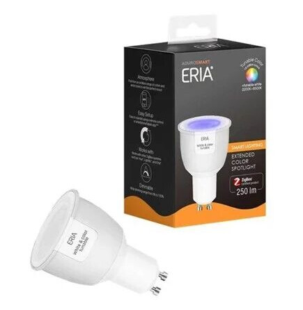 Adurosmart LED lyspre ZigBee GU10 RGB Spot 16mill. farver 2200 6500k Adurosmart LED lyspre ZigBee GU10 RGB Spot 16mill. farver 2200 6500k