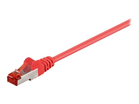 MicroConnect nettverkskabel - 25 m - rød