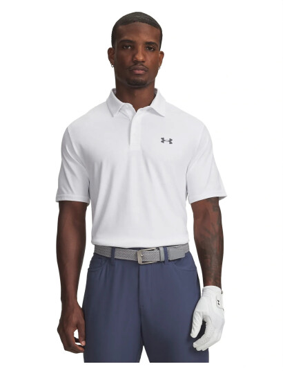 Under Armour Ua Playoff 3.0 Printed Polo   White   M