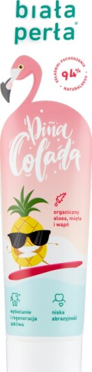 Biała Perła Piña Colada whitening tannkrem med aloe vera og kalsium 100 ml