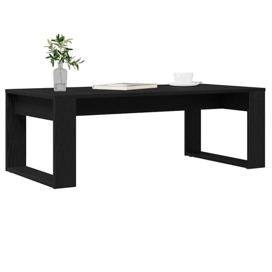 Kaffebord Svart Eik 102x50x35 cm Laget av Tre