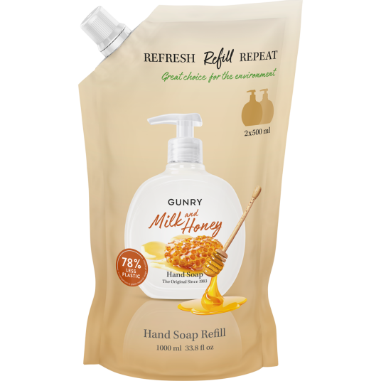 Gunry Refill Hand Soap Orig. Milk & Honey  1000 ml