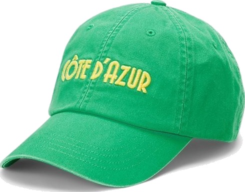Ralph Lauren Embroidered Twill Ball Cap - Classic Kelly Grønn OS