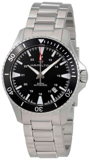 Hamilton Herreklokke H82335131 Sort/Stål Ø40 mm