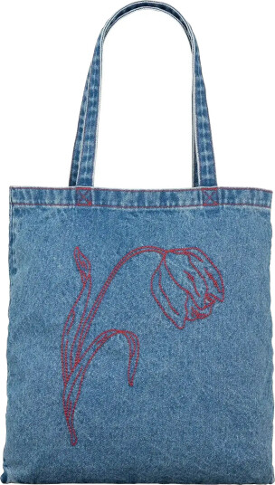 Becksöndergaard Tulipa Denima Tote Bag Blue Becksöndergaard Tulipa Denima Tote Bag Blue