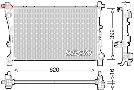 Radiator DENSO DRM09166 Radiator DENSO DRM09166