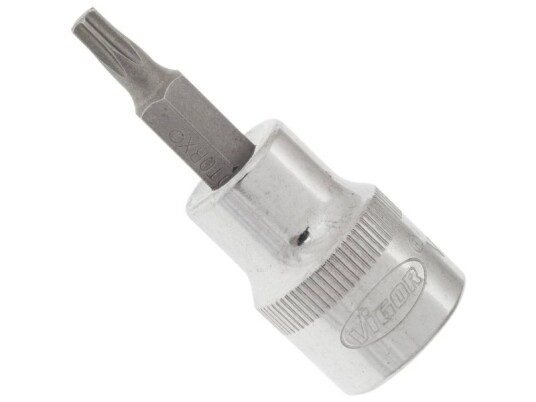 Vigor V2302N Torx Skruetrækkerindsats 10mm (3/8") T20