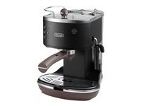 DeLonghi Icona Vintage ECOV 311.BK Espressomaskin med Melkeskummer, 15 Bar, Matt Svart