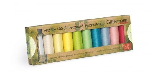 GTERMANN Sewing thread set - ECO - Pastel colors (10 rl.)