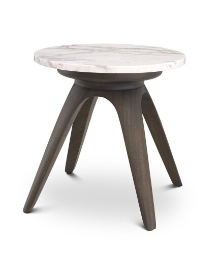 Borre sidebord marmor rundt
