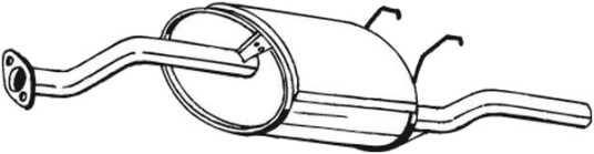 BOSAL 163-121 Bakre eksospotte