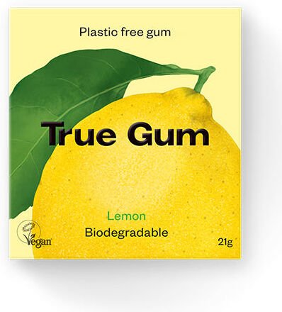 True Gum Tyggegummi Sitron True Gum Tyggegummi Sitron