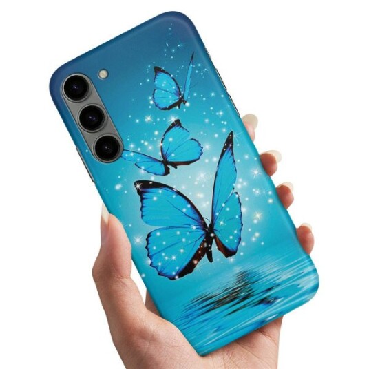 Samsung Galaxy S23 Plus - Deksel/Mobildeksel Glitrende Sommerfug