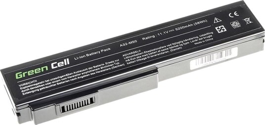 Green Cell Batteri Til Bærbar Pc Tilsvarer: Asus A32-M50 Asus A32-N61 Litiumion 6-Cellers 4400 Mah Svart AS08 Green Cell Batteri Til Bærbar Pc Tilsvarer: Asus A32-M50 Asus A32-N61 Litiumion 6-Cellers 4400 Mah Svart AS08
