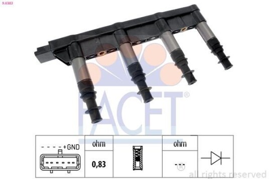 Tennspole coil FACET 9.6383 Tennspole coil FACET 9.6383