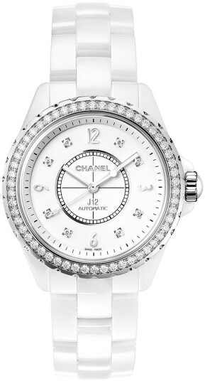Chanel Dameklokke H3111 J12 Hvit/Keramik Ø38 mm