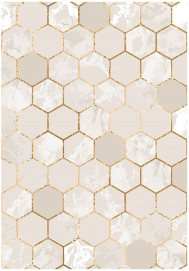Wilton teppe Morino beige/hvit/gull Størrelse: 200 x 280 cm