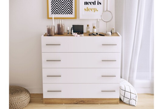 Kommode Dentro 100X40X90 Cm Rød