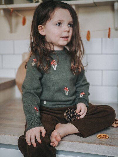 Fliink Benna mushroom pullover – beetle 80