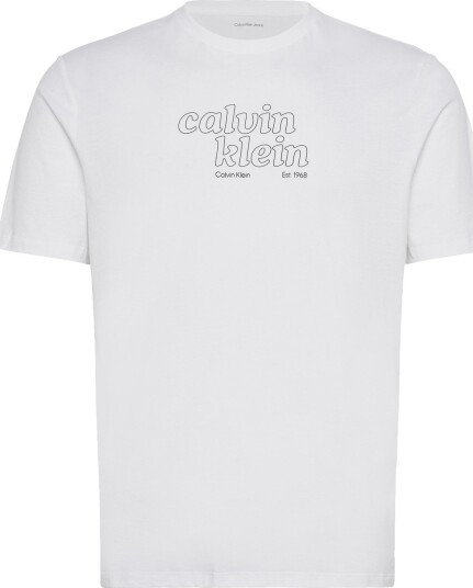 Calvin Klein Jeans Ss 30S Eu Calvin Klein Trvl Grap   White   M