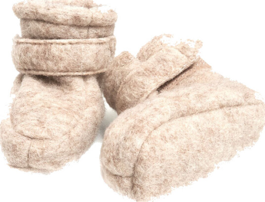 HUTTEliHUT POOHF baby socks wool – sand 68/74